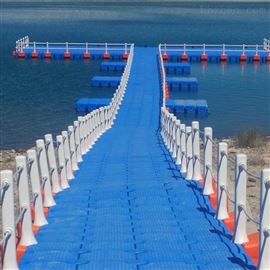 FT500*500*400水上钓鱼平台浮筒浮桥水库走廊搭建