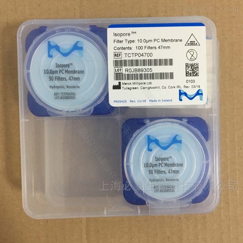 merckmillipore10um47mm聚碳酸酯过滤膜