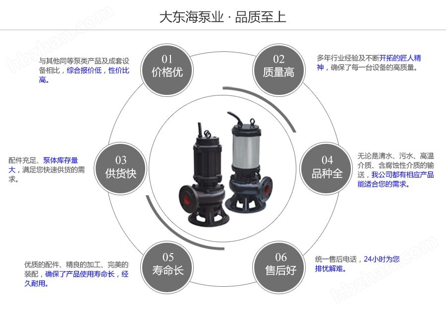 大東海泵業(yè)WQ排污泵質(zhì)量保證圖