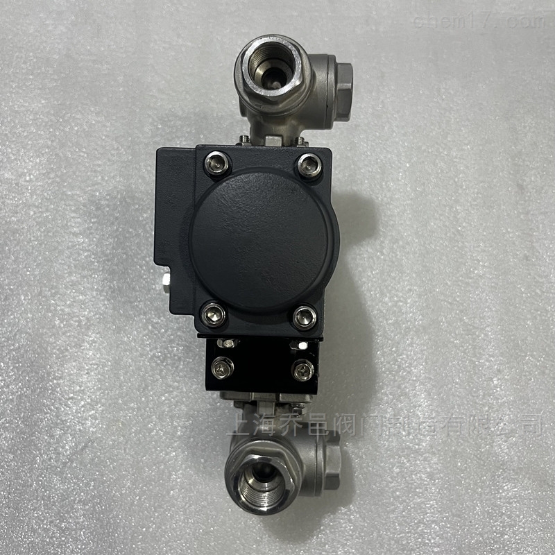 气动内螺纹双联三通球阀 气动内螺纹双联三通球阀